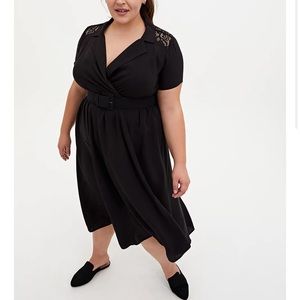 Size 2 belted black dress